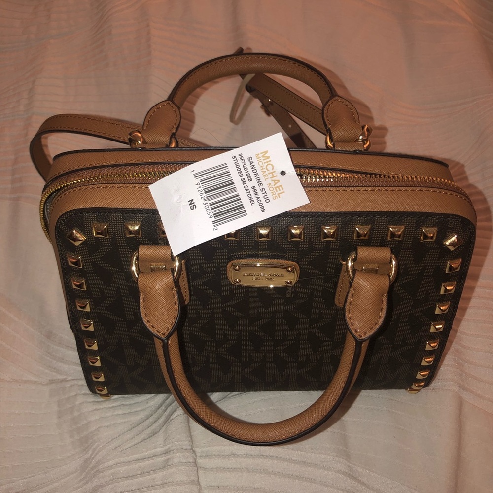 Michael Kors Sandrine Stud Satchel
